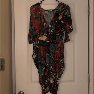 African print dress
